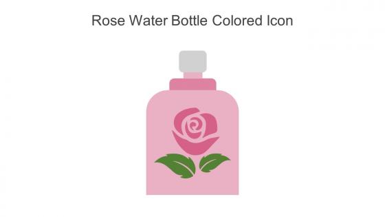 Rose Water Bottle Colored Icon In Powerpoint Pptx Png And Editable Eps Format