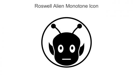 Roswell Alien Monotone Icon In Powerpoint Pptx Png And Editable Eps Format