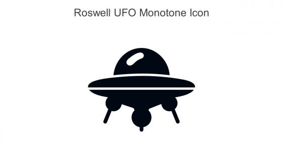 Roswell UFO Monotone Icon In Powerpoint Pptx Png And Editable Eps Format