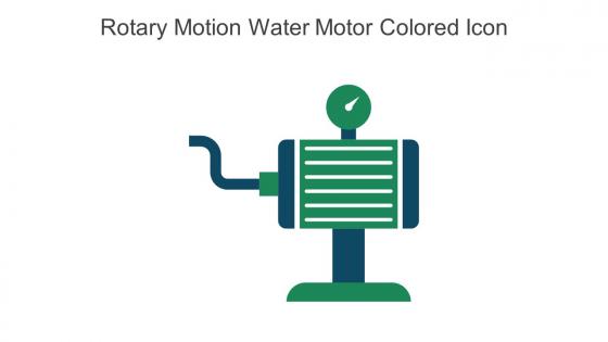 Rotary Motion Water Motor Colored Icon In Powerpoint Pptx Png And Editable Eps Format
