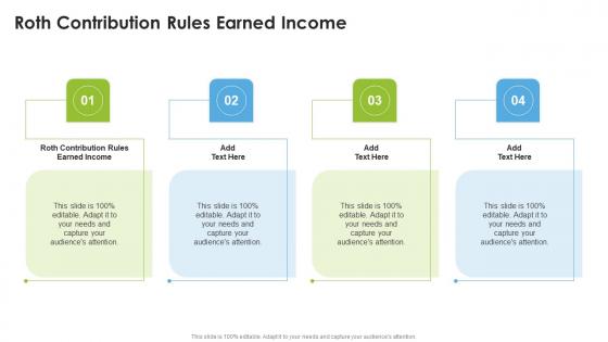 Roth Contribution Rules Earned Income In Powerpoint And Google Slides Cpb