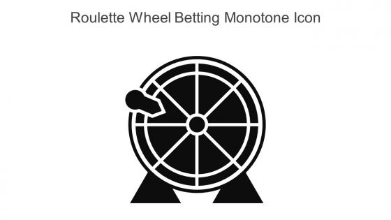 Roulette Wheel Betting Monotone Icon In Powerpoint Pptx Png And Editable Eps Format