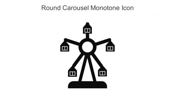 Round Carousel Monotone Icon In Powerpoint Pptx Png And Editable Eps Format