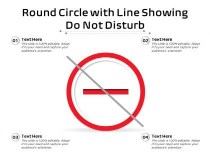 Round circle with line showing do not disturb