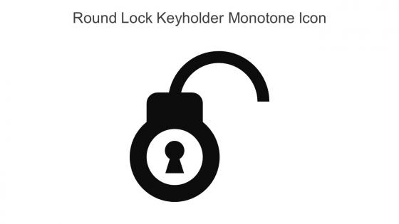 Round Lock Keyholder Monotone Icon In Powerpoint Pptx Png And Editable Eps Format