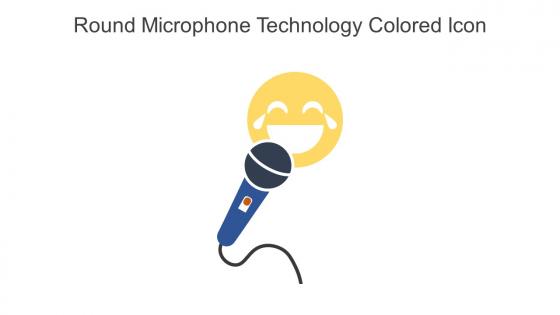 Round Microphone Technology Colored Icon In Powerpoint Pptx Png And Editable Eps Format