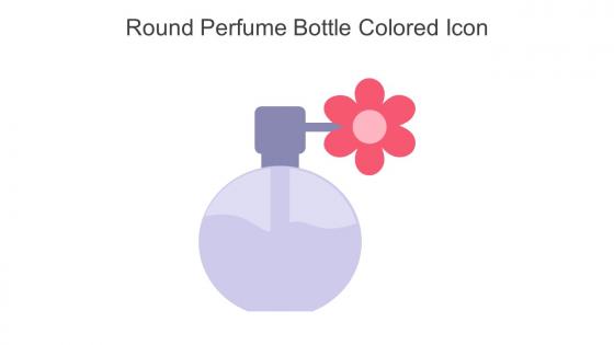 Round Perfume Bottle Colored Icon In Powerpoint Pptx Png And Editable Eps Format