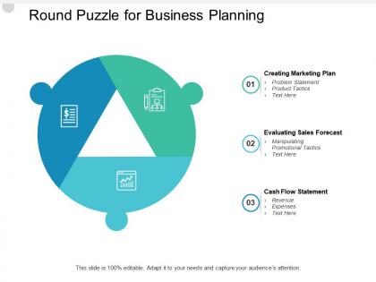 Round puzzle for business planning