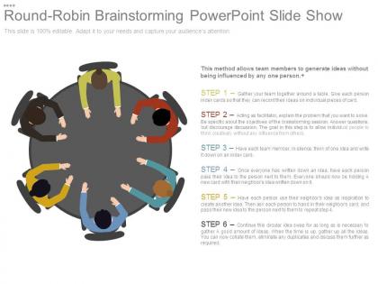 Round robin brainstorming powerpoint slide show