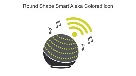 Round Shape Smart Alexa Colored Icon In Powerpoint Pptx Png And Editable Eps Format