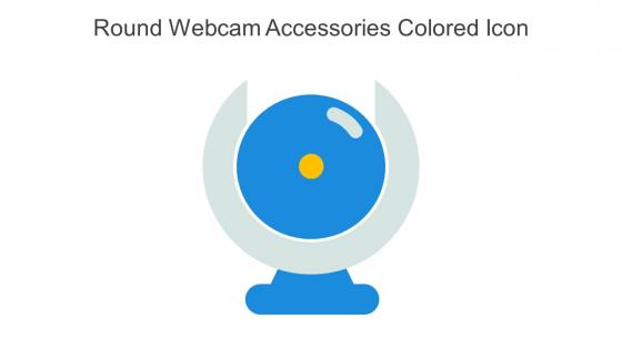 Round Webcam Accessories Colored Icon In Powerpoint Pptx Png And Editable Eps Format