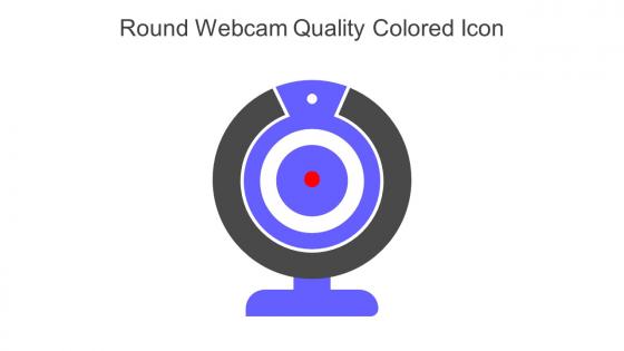 Round Webcam Quality Colored Icon In Powerpoint Pptx Png And Editable Eps Format