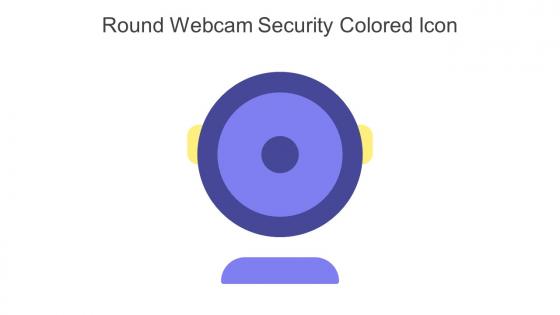 Round Webcam Security Colored Icon In Powerpoint Pptx Png And Editable Eps Format