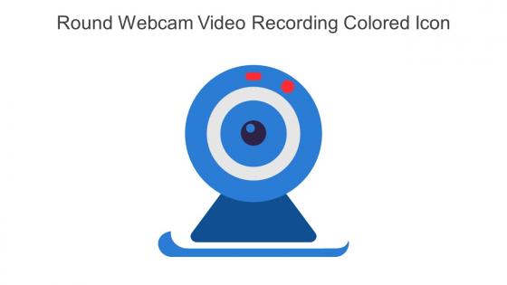 Round Webcam Video Recording Colored Icon In Powerpoint Pptx Png And Editable Eps Format