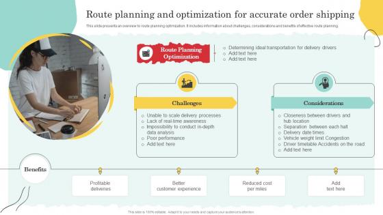 Route Planning And Optimization For Warehouse Optimization And Performance