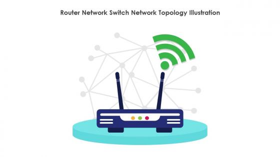 Router Network Switch Network Topology Illustration