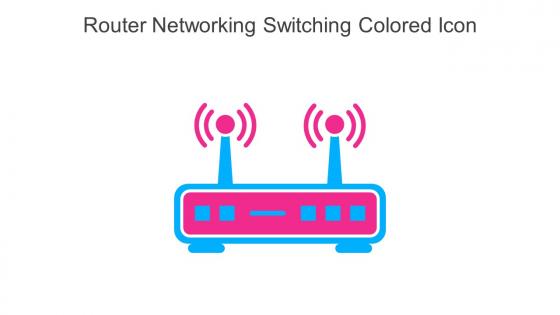 Router Networking Switching Colored Icon In Powerpoint Pptx Png And Editable Eps Format
