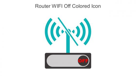 Router WIFI Off Colored Icon In Powerpoint Pptx Png And Editable Eps Format