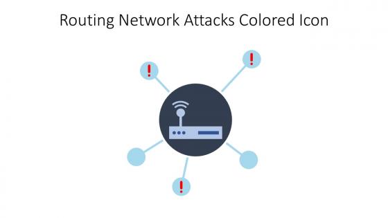 Routing Network Attacks Colored Icon In Powerpoint Pptx Png And Editable Eps Format