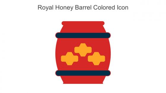 Royal Honey Barrel Colored Icon In Powerpoint Pptx Png And Editable Eps Format