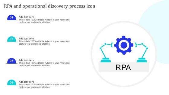 RPA And Operational Discovery Process Icon