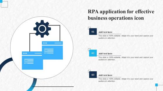 RPA Application For Effective Business Operations Icon