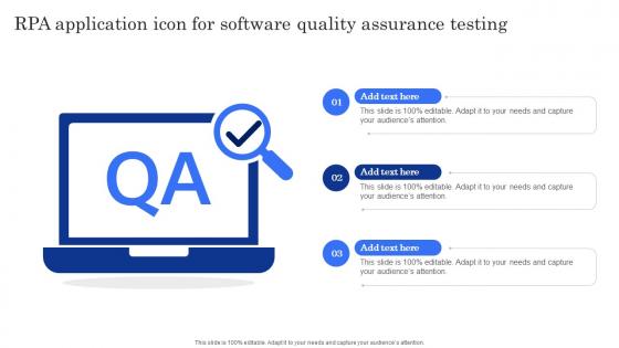 RPA Application Icon For Software Quality Assurance Testing