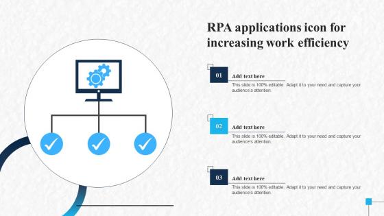 RPA Applications Icon For Increasing Work Efficiency