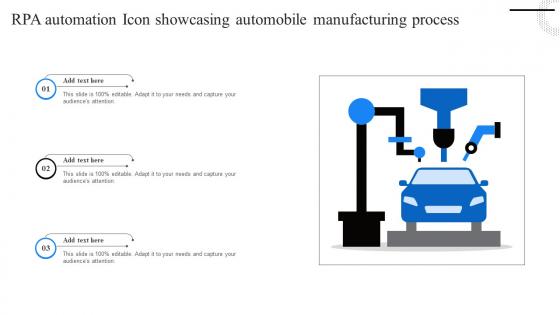 RPA Automation Icon Showcasing Automobile Manufacturing Process