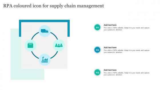 RPA Coloured Icon For Supply Chain Management