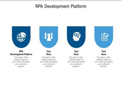 Rpa development platform ppt powerpoint presentation infographic template clipart images cpb