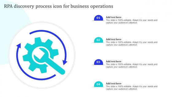 RPA Discovery Process Icon For Business Operations
