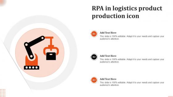 RPA In Logistics Product Production Icon
