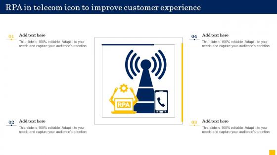 RPA In Telecom Icon To Improve Customer Experience