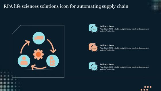 RPA Life Sciences Solutions Icon For Automating Supply Chain