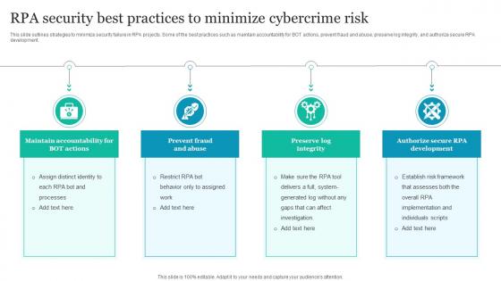 RPA Security Best Practices To Minimize Cybercrime Risk
