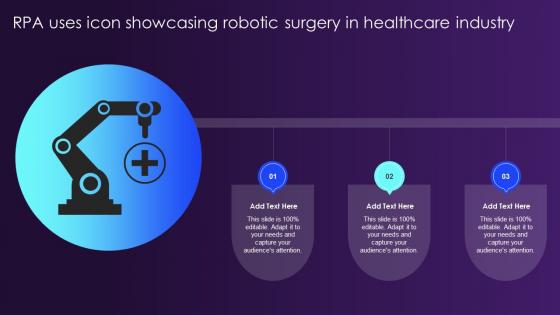 RPA Uses Icon Showcasing Robotic Surgery In Healthcare Industry