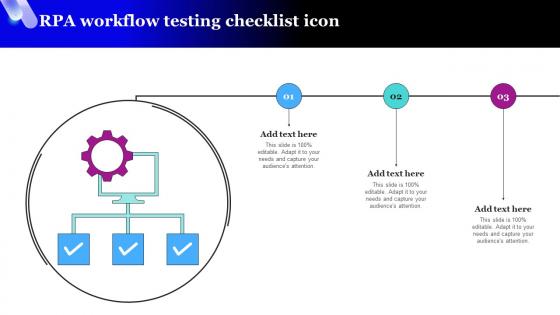RPA Workflow Testing Checklist Icon