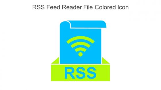RSS Feed Reader File Colored Icon In Powerpoint Pptx Png And Editable Eps Format