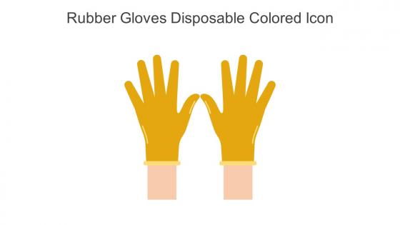 Rubber Gloves Disposable Colored Icon In Powerpoint Pptx Png And Editable Eps Format