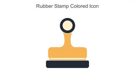Rubber Stamp Colored Icon In Powerpoint Pptx Png And Editable Eps Format