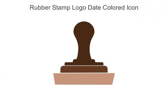 Rubber Stamp Logo Date Colored Icon In Powerpoint Pptx Png And Editable Eps Format