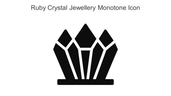 Ruby Crystal Jewellery Monotone Icon In Powerpoint Pptx Png And Editable Eps Format