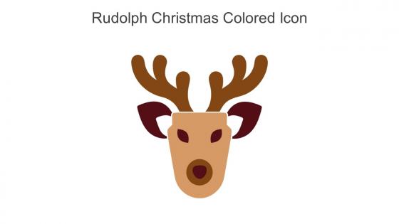 Rudolph Christmas Colored Icon In Powerpoint Pptx Png And Editable Eps Format