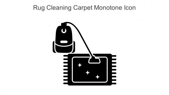 Rug Cleaning Carpet Monotone Icon In Powerpoint Pptx Png And Editable Eps Format