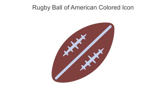 Rugby Ball Of American Colored Icon In Powerpoint Pptx Png And Editable Eps Format