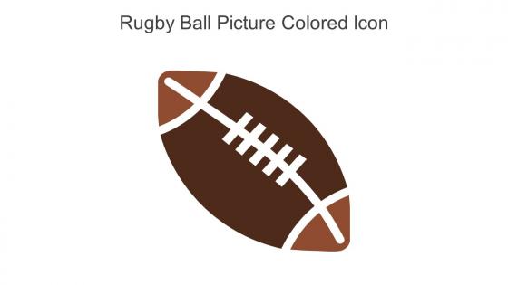 Rugby Ball Picture Colored Icon In Powerpoint Pptx Png And Editable Eps Format