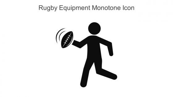 Rugby Equipment Monotone Icon In Powerpoint Pptx Png And Editable Eps Format