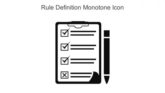 Rule Definition Monotone Icon In Powerpoint Pptx Png And Editable Eps Format