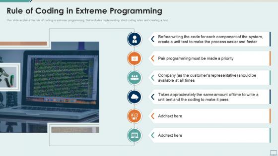 Rule of coding in extreme programming extreme programming it